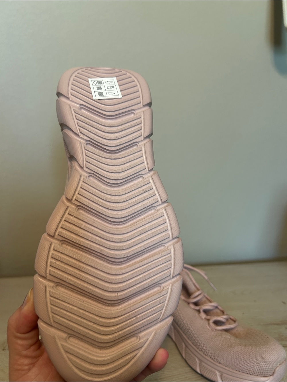 Skechers Women's Slip-On Knit Athletic Sneakers in Light Pink - Picture 5 of 12